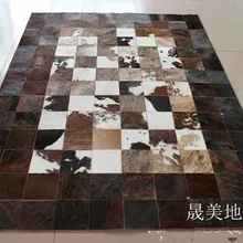 Модные художественный ковер натуральный из натуральной яловой кожи ковер для казино для продажи