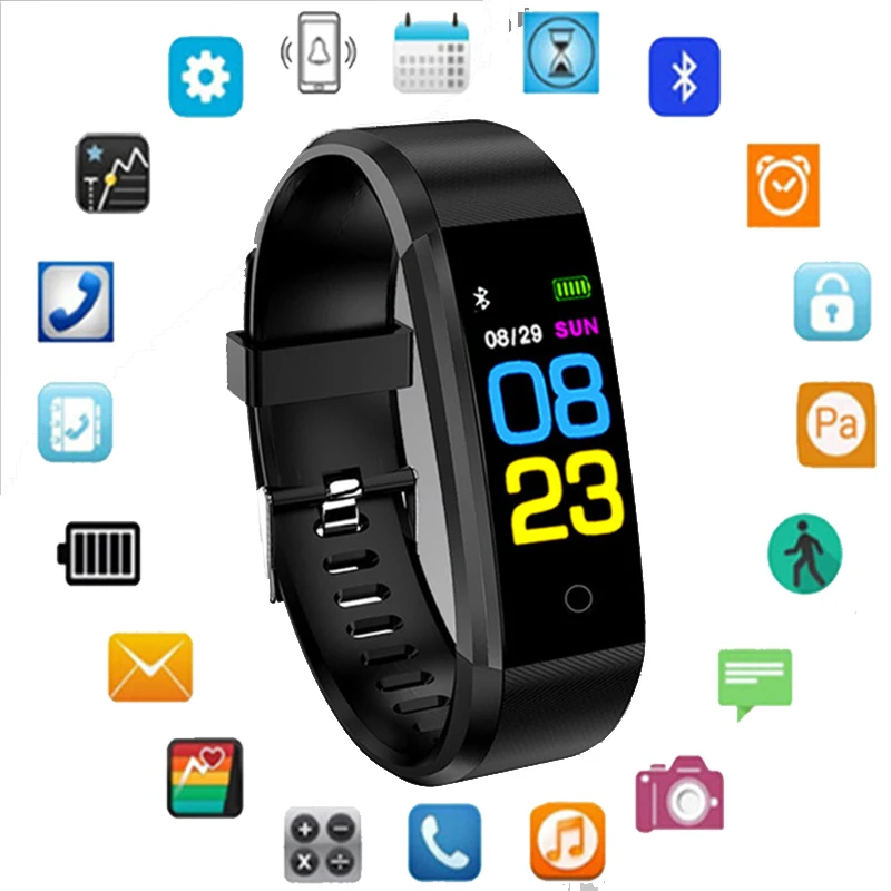 

2019 New Smart Watch Men Women Heart Rate Monitor Blood Pressure Fitness Tracker Smartwatch Men Sport Watch for Ios Android+BOX