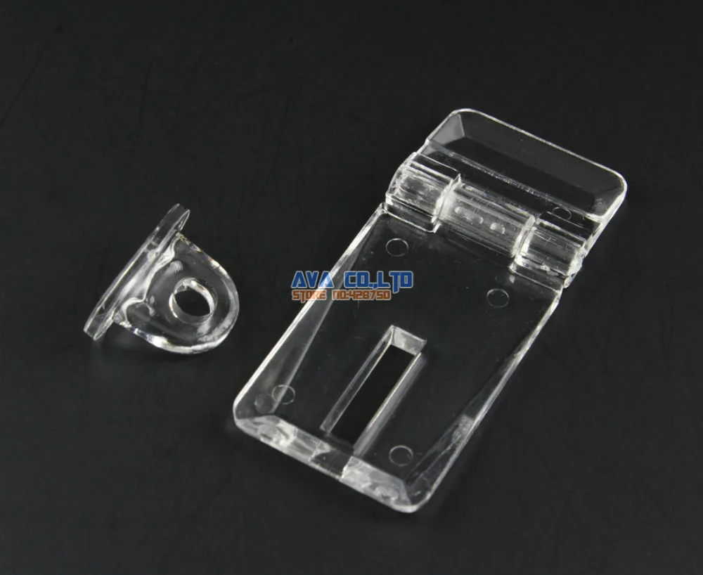 Clear Acrylic Plastic Hasp Latch Plexiglass Hasp 55x24mm 10