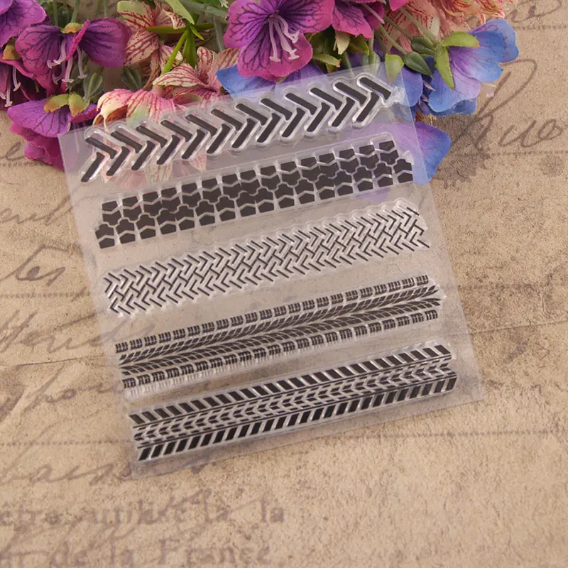 

Craft Separator Edge Background Transparent Clear Silicone Stamp for Seal DIY Scrapbooking Photo Album Decorative Clear Stamp