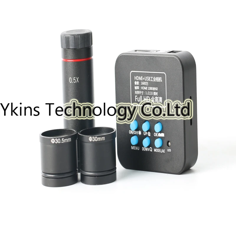 

16MP 1080P Full HD 60/Fps HDMI USB Industrial Electronic Eyepiece Digital Video Camera + 0.5X C-Mount for all PCB phone repair