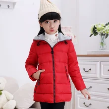 Детская одежда зимняя стеганая куртка для девочек детское утепленное пальто средней длины с хлопковой подкладкой детская верхняя одежда парки для девочек