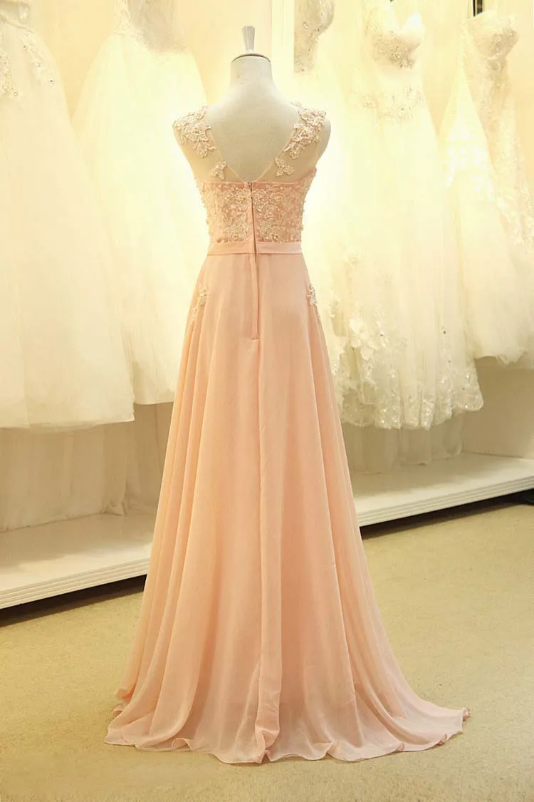 Mingli Tengda шифоновое платье подружки невесты без рукавов vestido longo 2018 розовое