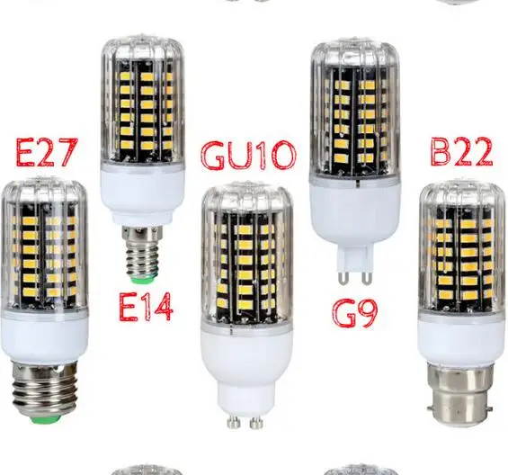 Сверхъяркие Светодиодные лампы E27 E14 E17 E12 85 265 в 3 Вт 5 7 9 12 15 5736 SMD|Светодиодные и