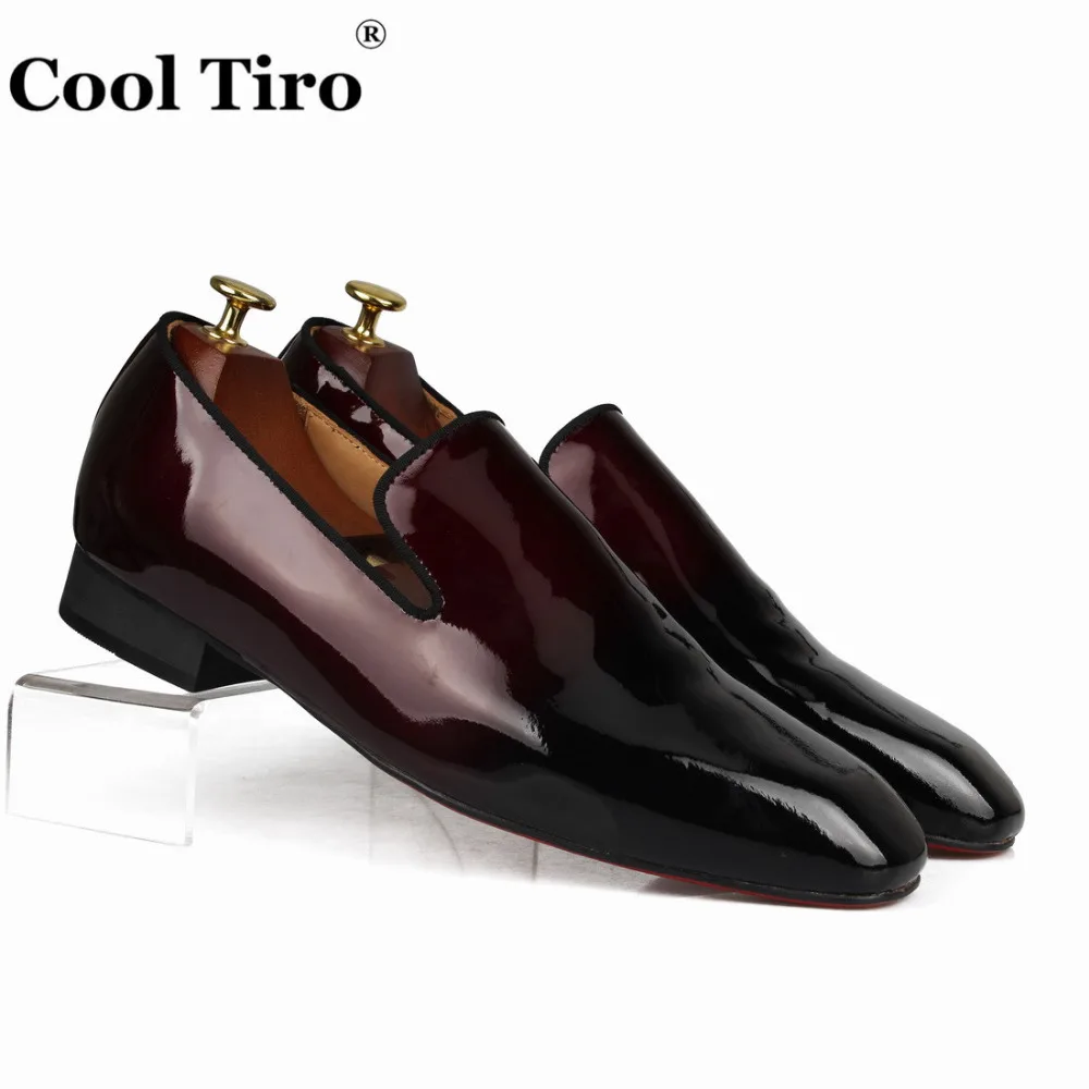 Gradient color Genuine Leather Loafers (1)