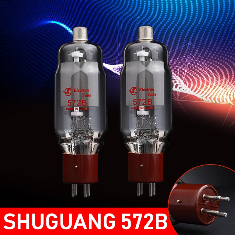 New 2Pcs Tested By Factory Shuguang 572B Vacuum Tube for Amplifier Tested Welding Equipment Tube Welders