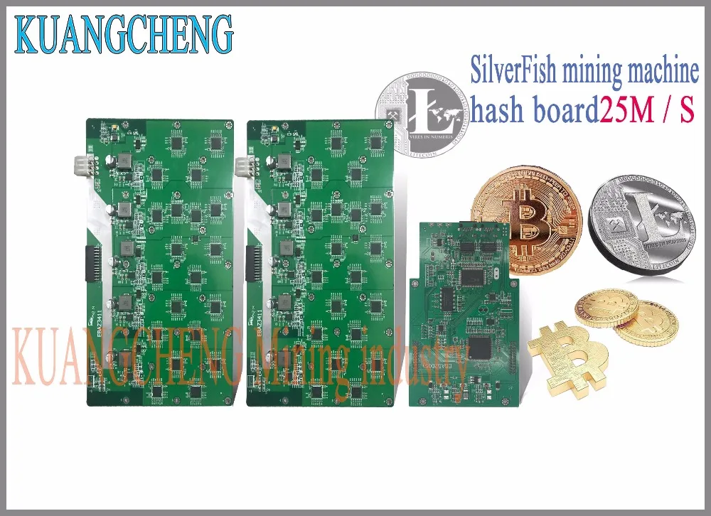 KUANGCHENG горная SilverFish hash board 25 м Litecoin Miner Scrypt Miner 420 Вт лучше, чем ASIC miner Zeus 25 м L