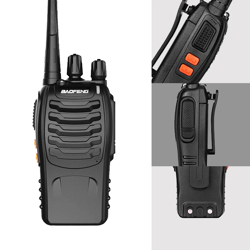 2 шт BAOFENG BF 888S радио антенна 16CH FM UHF 400 470 МГц двухстороннее приемопередатчик