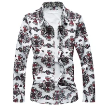 2017 spring period and the new men’s fashion men’s leisure long sleeve shirt, pure cotton high quality brand long sleeve shirt