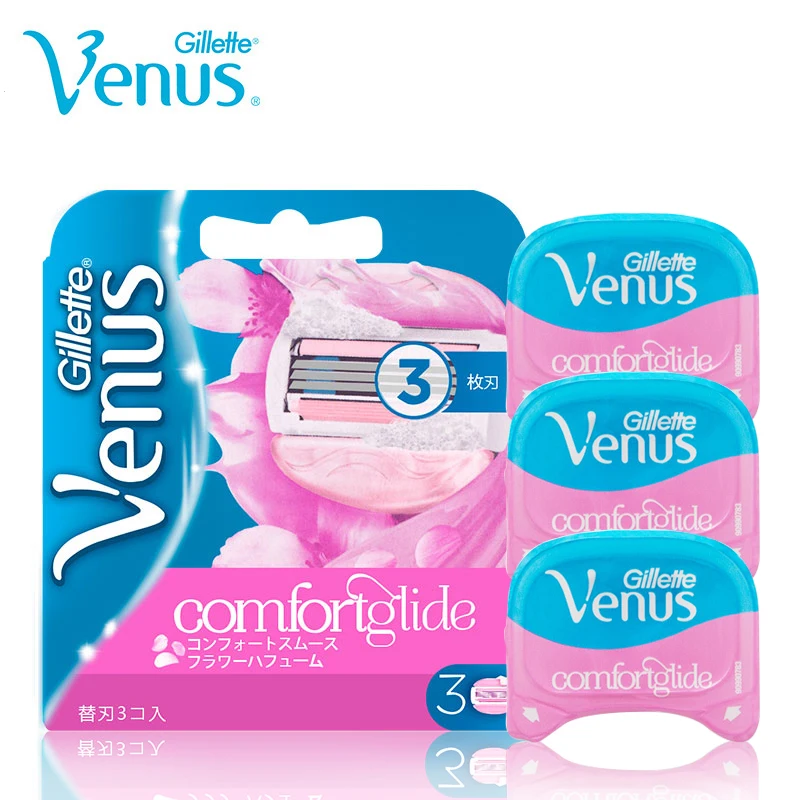 Razor Blades Gillette Venus Breeze Shaving Razors Authentic Razor Blades for Girls Hair Removal