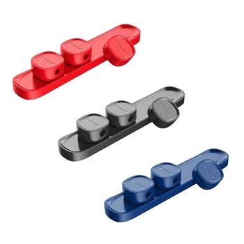 

1 PC Portable Magnetic Cable Clip Cable Winder USB Data Cable Organizer Cable Magnetic Holder Desktop New 2019