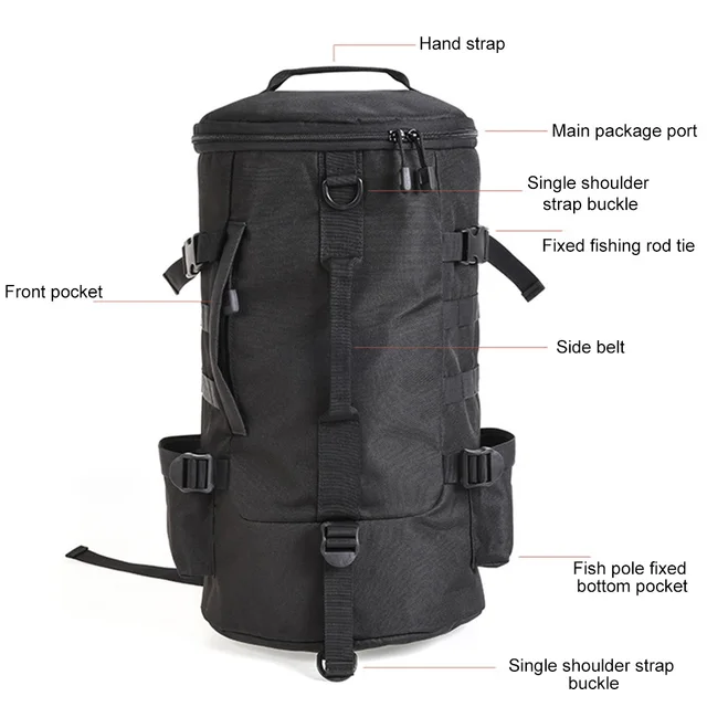 23l Multifunctional Waterproof Fishing Bag Men Women Outdoor Waist