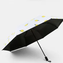 3-складной УФ небольшой зонтик Зонты дождь Для женщин творческий зонтик Paraguas mujer