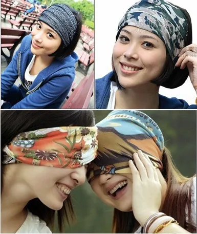 cheap 23 Styles Turban Magic Headband Outdoor Sports Cycling Bike Bicycle Riding Veil Multi Head Scarf Scarves Face Bandana Whalesale