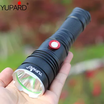 

YUPARD XM-L2 led Flashlight lamp Torch 18650/26650/AAA rechargeable battery super T6 LED tactical camping hunting