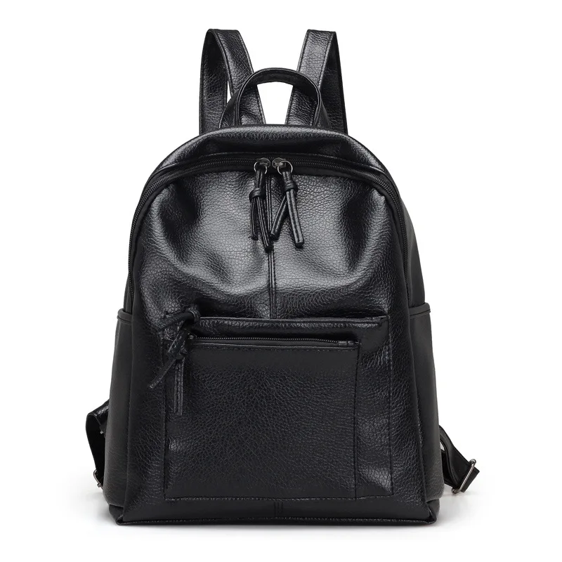 

Korean version of the new ladies shoulder bag college wind soft side travel backpack