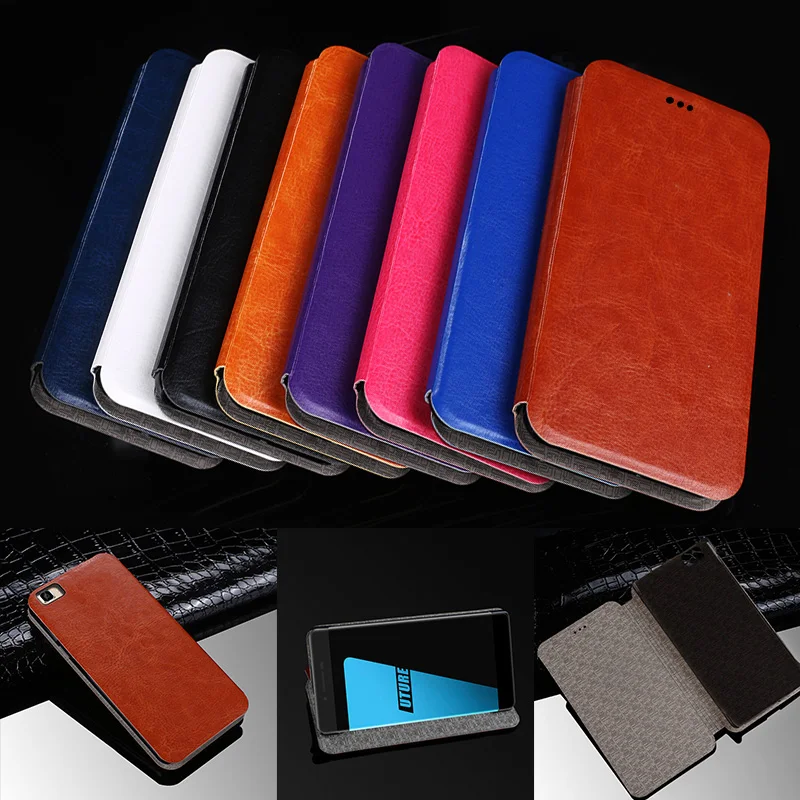 

For ulefone Future Case 5.5" Leather + High-end PC Stand Back Cover Phone Capa For ulefone Future Cover Flip Protective Coque