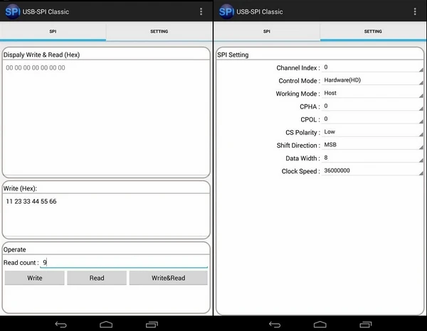 Usendz @ USB к I2C/SPI два в одном мастер-адаптер рабом для поддержки Linux Android Mac