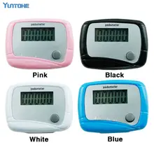 100 шт/партия цветной ЖК-шагомер счетчик шагов ходьбы спортивный Шагомер может напечатать свой собственный логотип в подарок