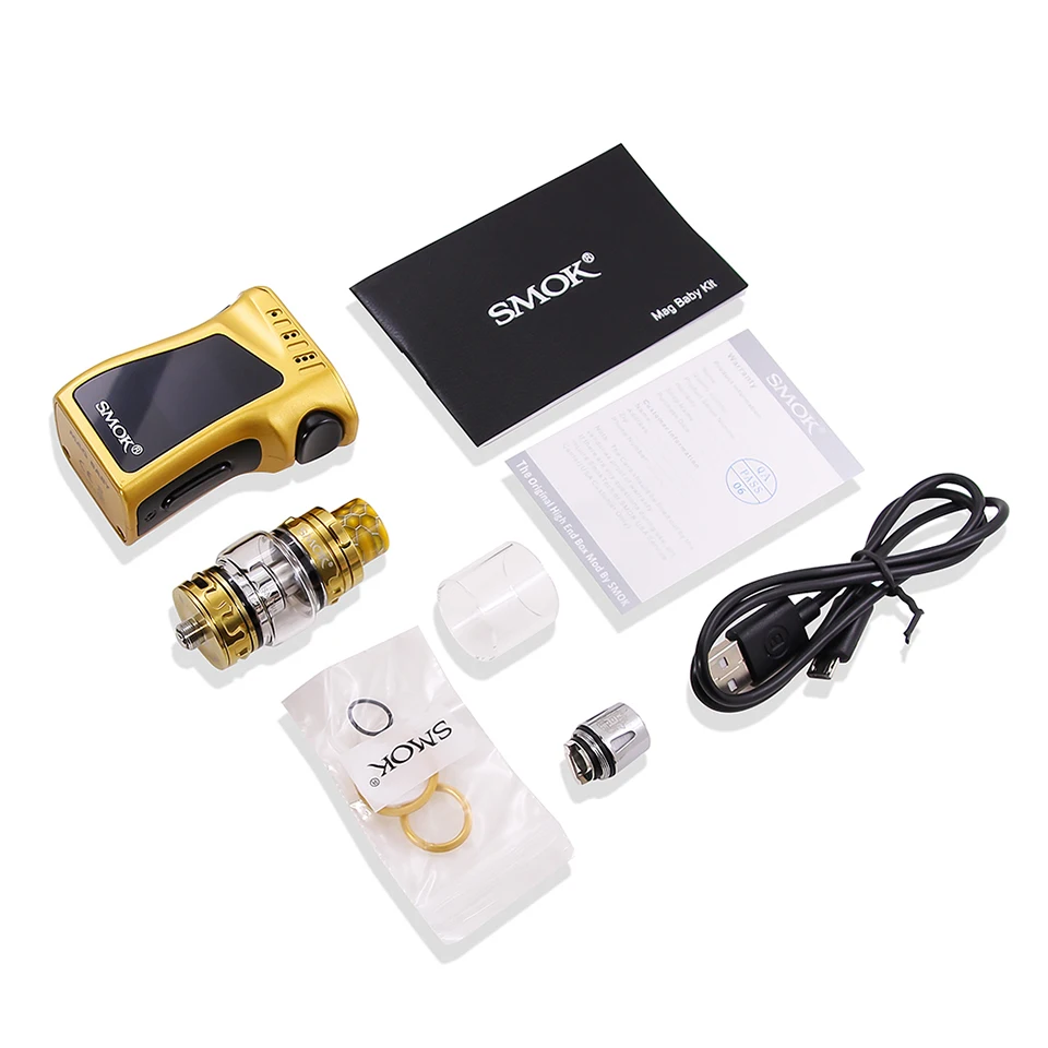 Оригинальный SMOK Mag Baby Kit 50 Вт Мощность 4 5 мл TFV12 Prince Tank M2 Q2 катушка 1600 мАч