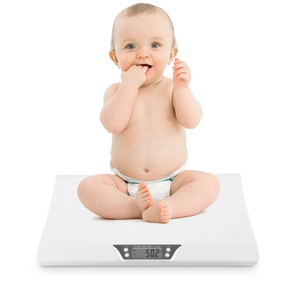 ЖК-цифровые электронные стабильные весы Детские весовые весы 20 кг Мини Многофункциональные низкая Сигнализация дети ПЭТ Вес тела метр BS-199