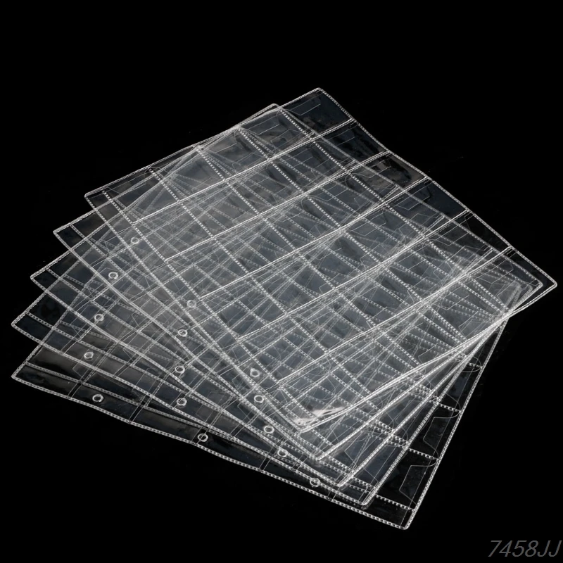 

30 Pockets Classic Coin Holders Folder Pages Sheets For Storage Collection Album Drop ship