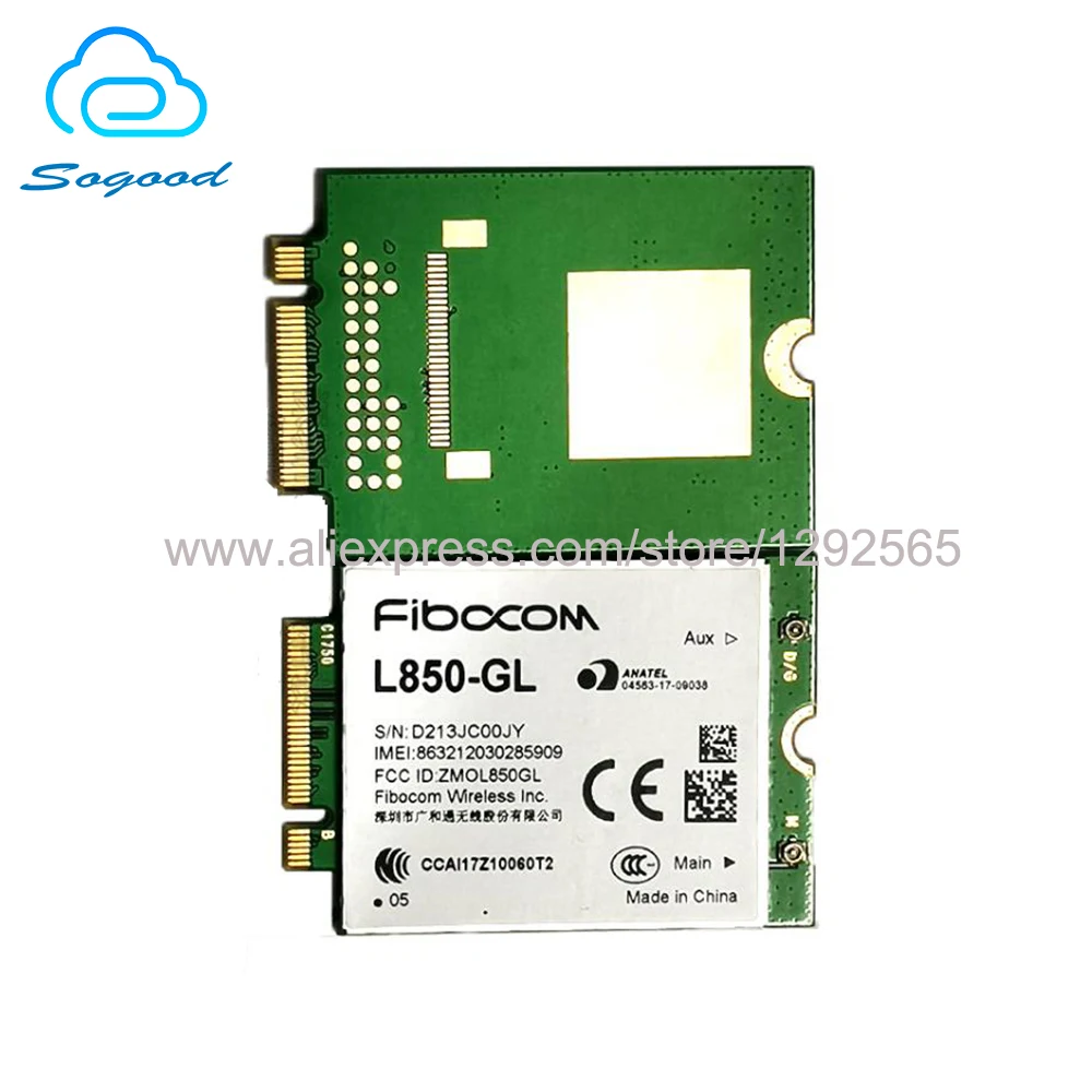 

Fibocom L850-GL Cat9 Full Netcom 4G Wireless Module LTE FDD LTE TDD WCDMA M.2 Downstream 450Mbps Unicom 3G/4G Mobile Telecom