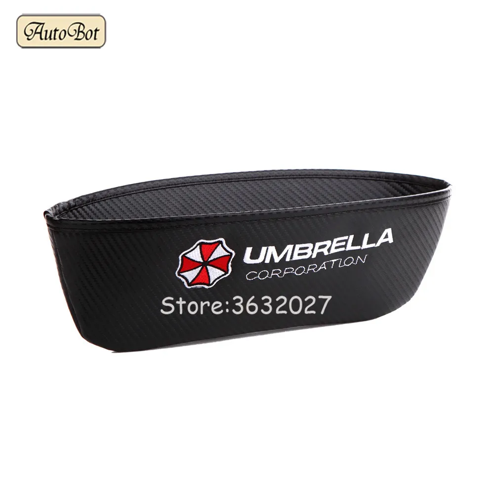 For Land Rover BMW Audi Mercedes Benz Hyundai KIA MINI Cooper Peugeot Renault Car Seat Crevice Storage Box Bag For Umbrella Logo