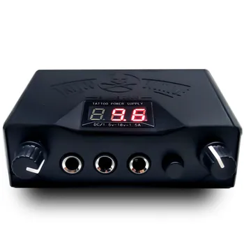 

Permanent Makeup Tattoo Supply Tools 1Pcs Black Double Dual LED 3 Digital Display Tattoo Machine Power Supply For Liner Shader