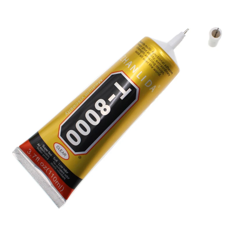 

110ML Super T8000 Liquid Glue T-8000 Touch Screen Metal Rubber Leather Wood Paper Textile Cloth Adhesive School Stationery Store