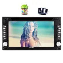 Android 5.1 Car Stereo Touch Screen Double Din Car DVD Player In Dash GPS Navigator FM Radio Bluetooth Head Unit WiFi+Camera in