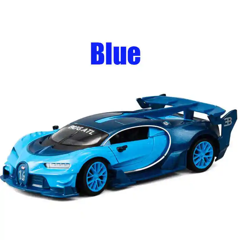 1:24 игрушечный автомобиль отличного качества bugatti gt Металлический Игрушечный Автомобиль литой автомобиль Diecasts& игрушечные транспортные средства Модель автомобиля игрушки для детей - Цвет: blue no box