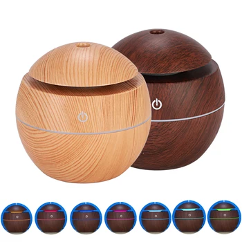 

USB Aroma Essential Oil Diffuser Ultrasonic Cool Mist Humidifier Air Purifier 7 Color Change LED Night light for Office Home