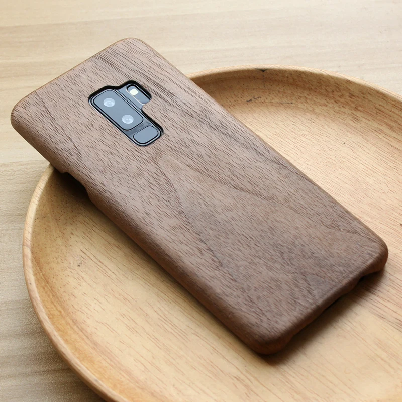 Чехол для Galaxy S9 Plus чехол samsung galaxy s9 + Бамбуковая задняя крышка из натурального