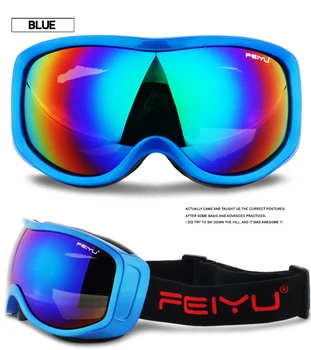 

Ski Skiing Goggles 8Colors Men Women UV Protection Anti-fog Big Ski Mask Glasses Outdoor Sports Snow Snowboard Skiing Goggles