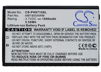 

Cameron Sino High Quality 1500mAh Battery AM1900AWM for Philips Xenium X710