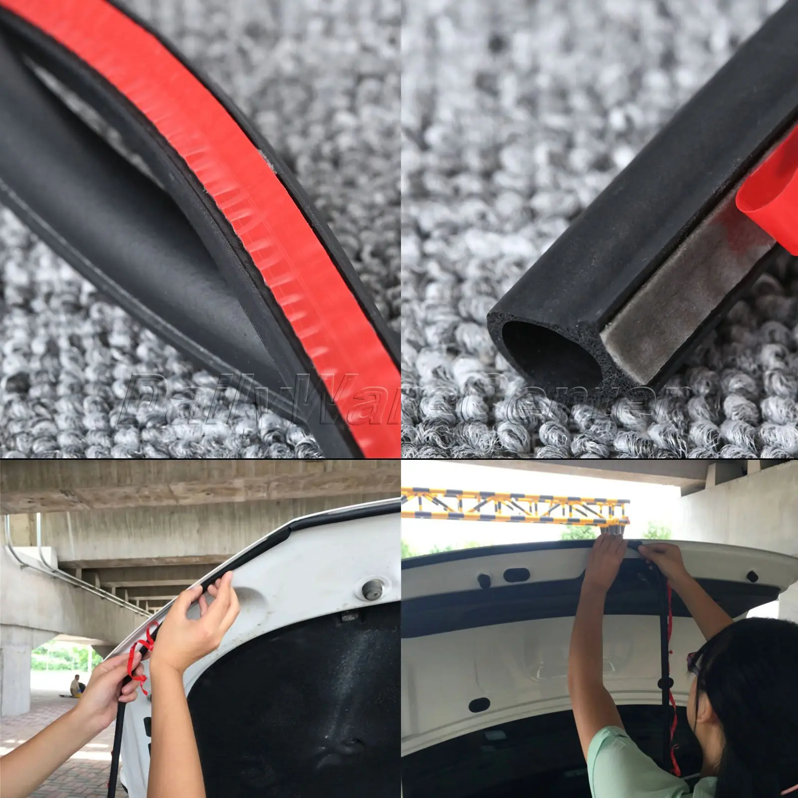 8 метров большая D форма двери автомобиля уплотнительная лента для окон EPDM Резиновая шумоизоляция Анти-пыль Звукоизоляционная прокладка уплотнения для багажника двигателя