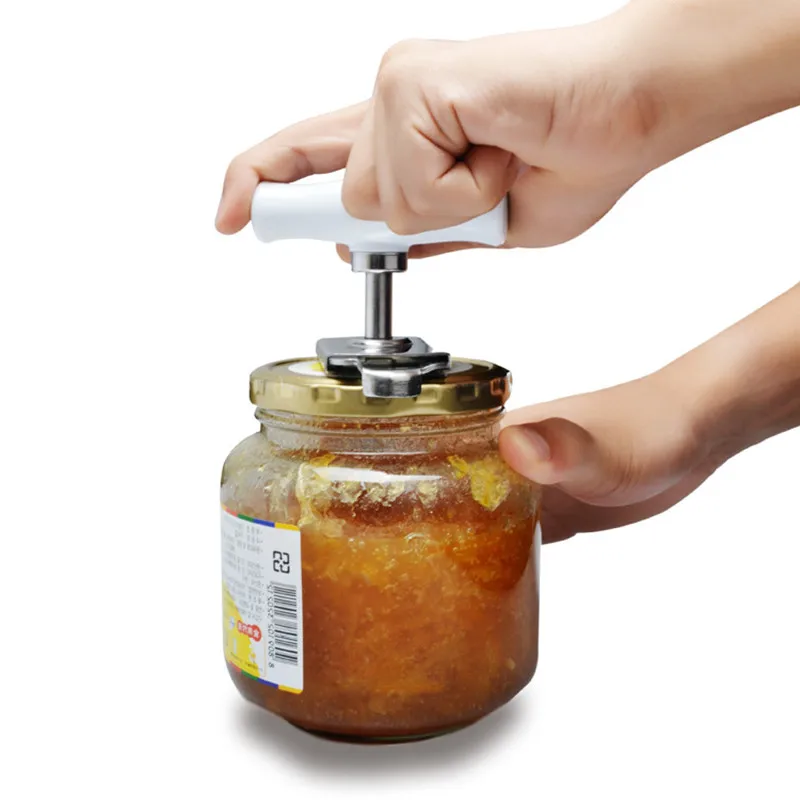 

Can Opener Stainless Steel Manual Bottle Opener Adjustable Free Size Screw Cap Bottle Wrench Bottle Cap Launcher Kichen Tool