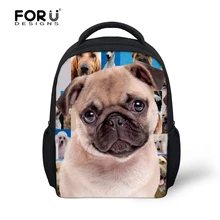 3D animal de bande dessinée enfants sacs à dos maternelle roquet mignon chien petit sacs à bandoulière bébé enfants sac pack enfant mochila infantil