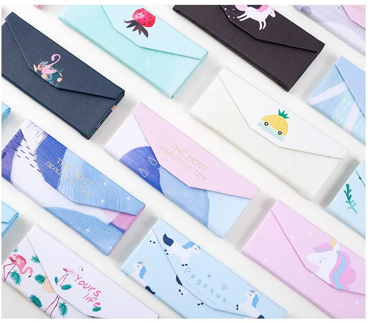 

Climemo Foldable Cartoon Unicorn Stationary Storage Flamingo Case PU Cactus Pencil Bag Pencil Case Cute Penciles Pouch NP172