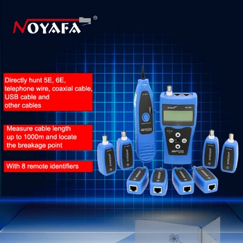 

Noyafa NF-388 Blue English Version Multi-functional Network cable tester Cable tracker RJ45 lan tester LCD display without box
