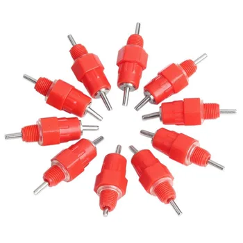 

10pcs/lot Nipple Drinker Feeder Water Cups Nipple Chicken Drinkers Waterer 360 Angle Poultry Supplies