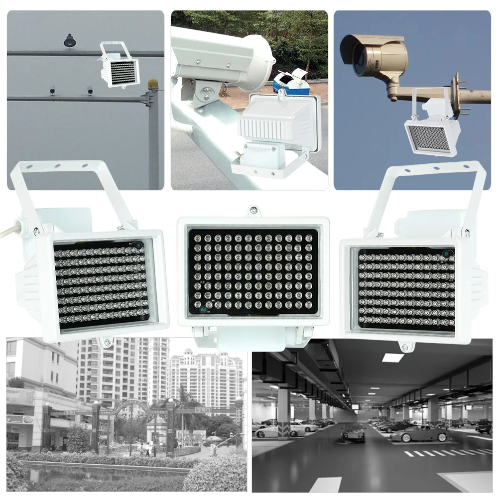 96 Светодиодный светильник CCTV 60 м ИК инфракрасного ночного видения вспомогательный светильник ing Открытый водонепроницаемый для камеры наблюдения