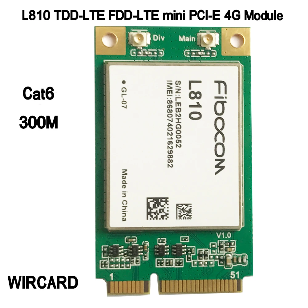 L810 L810-GL LTE 4G модуль TDD-LTE FDD-LTE mini PCI-E 4G карта