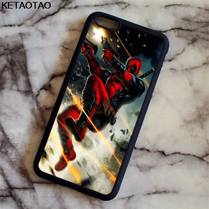 KETAOTAO Дэдпул Железный человек Супермен чехол для телефона s iPhone 4S 5C 5S 6 6S 7 8 Plus X samsung