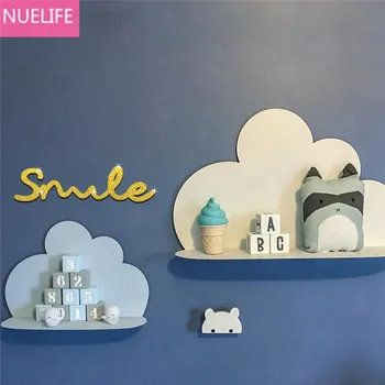 

5pcs Smile English text patterns mirrors wall stickers living rooms kids rooms birthday parties Christmas wall stickers N4