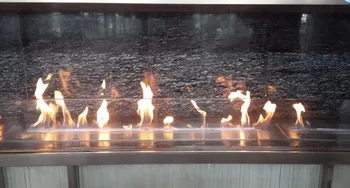 

18 inch Long Remote control intellgent silver bio ethanol decorative fireplaces