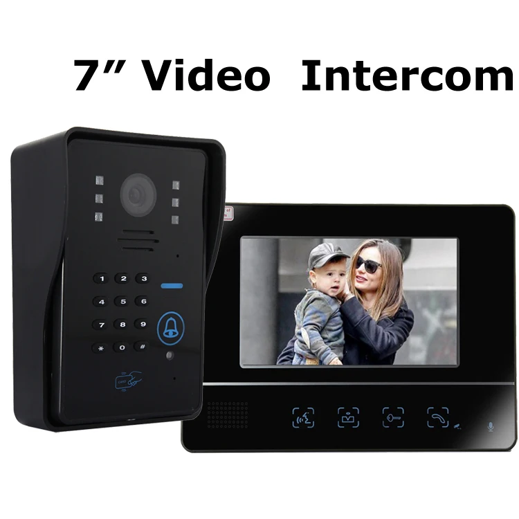 7" TFT 2.4G Wireless Video Door Phone Doorbell Home Security 1