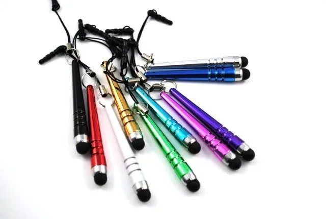 

Wholesale Baseball bar stylus Capacitive Stylus touch Pen Dust cap for iphone 4 5 ipad 3.5mm plug mobile phone 500pcs/lot