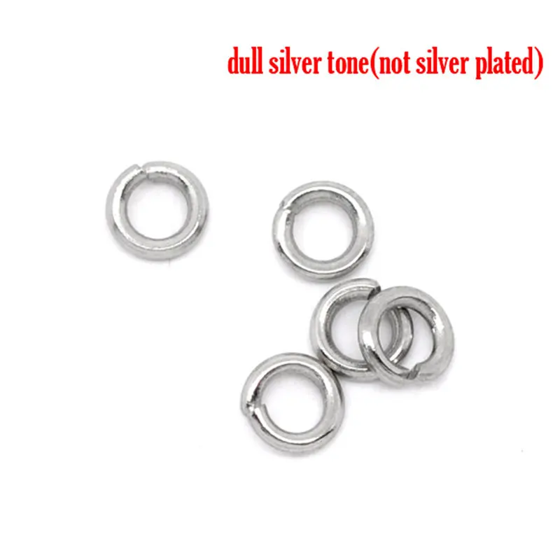 DoreenBeads 500 Stainless Steel Open Jump Rings 4mm Dia. Findings (B10268), yiwu